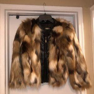 Multi-Color Faux Fur Jacket (NWT)